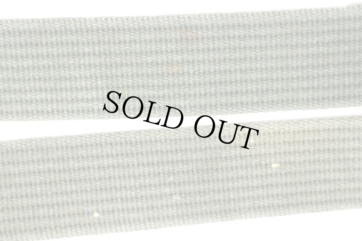 画像7: 00s AMERICAN EAGLEアメリカンイーグル 無地 コットン ガチャベルト オリーブグリーン S (7)