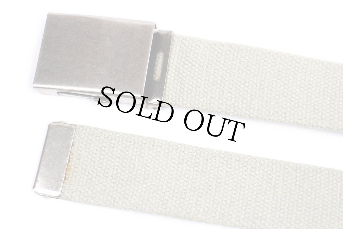 画像2: 00s Levi'sリーバイス 無地 コットン ガチャベルト 若葉色 (2)