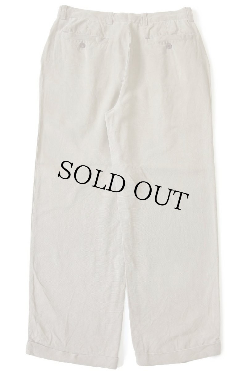 画像3: Tommy Bahama トミーバハマ ツータック スラックス シルクパンツ ブラウンベージュ w34 (3)