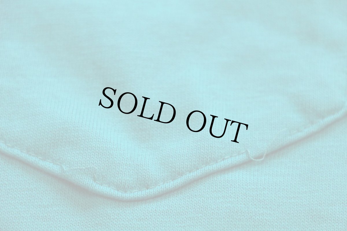 画像7: 90s USA製 LANDS'ENDランズエンド 無地 コットン ポケット付き 長袖Tシャツ ターコイズ M (7)