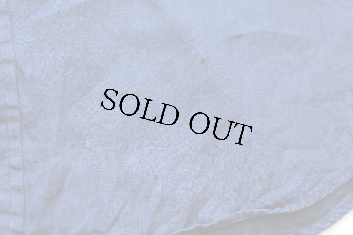 画像5: 00s ラルフローレン ワンポイント ボタンダウン 半袖 リネンシャツ 紺 XXL★特大 (5)