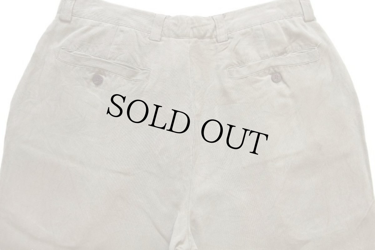 画像5: Tommy Bahama トミーバハマ ツータック スラックス シルクパンツ ブラウンベージュ w34 (5)