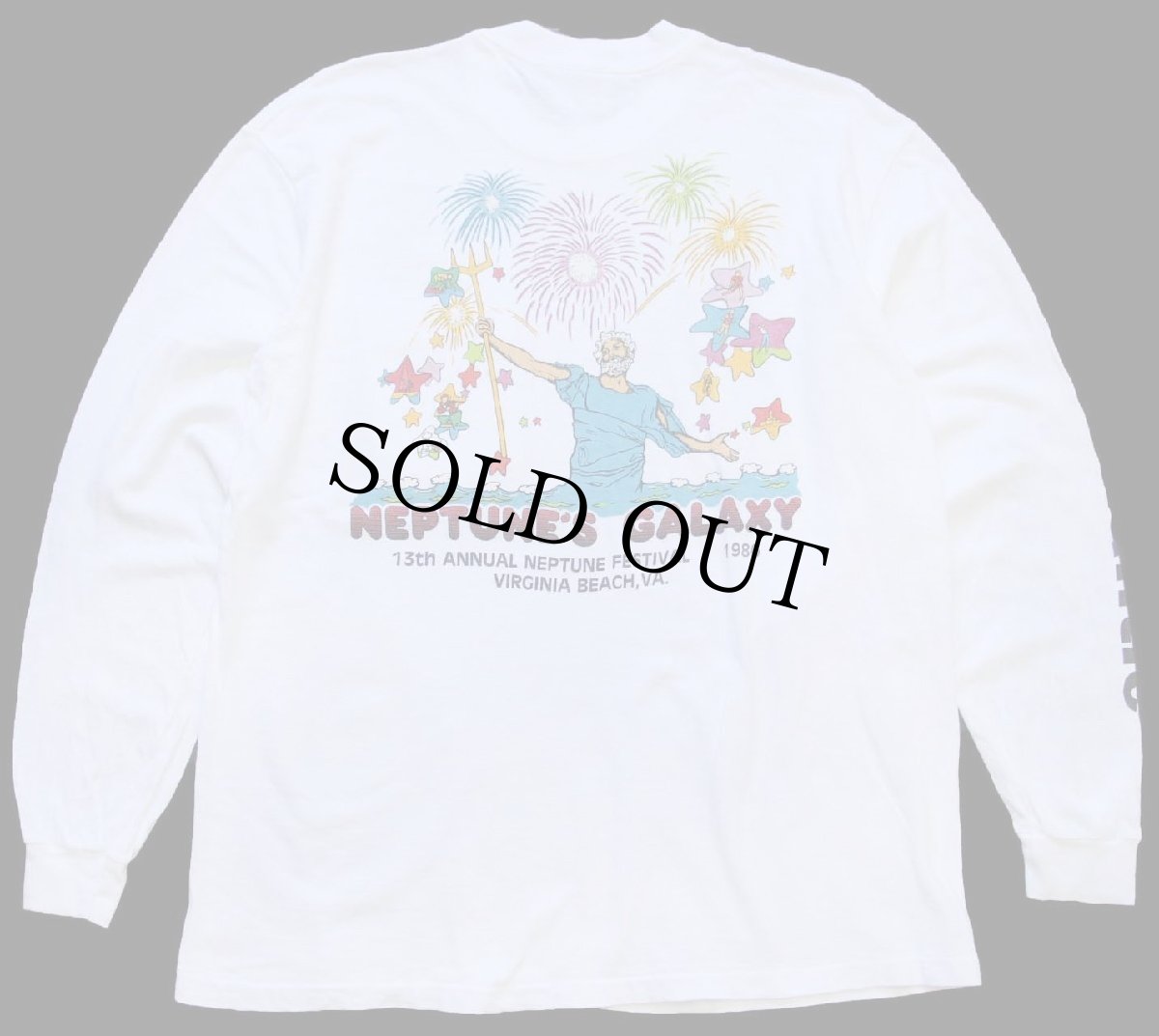 画像2: 80s USA製 C&P Telephone Bell Atlantic 両面&袖プリント コットン ポケット付き 長袖Tシャツ 白 L★Verizon (2)