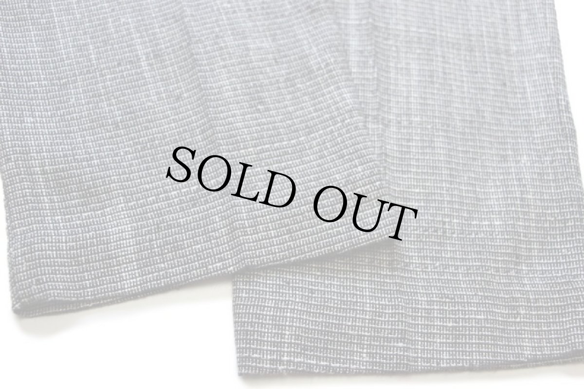 画像8: 80s USA製 UNKNOWN 織り柄 ツータック スラックス パンツ 黒×白 (8)