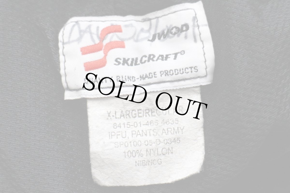 画像6: 00s 米軍 U.S.ARMY IPFU トレーニング ナイロンパンツ 黒 XL/R★17 (6)