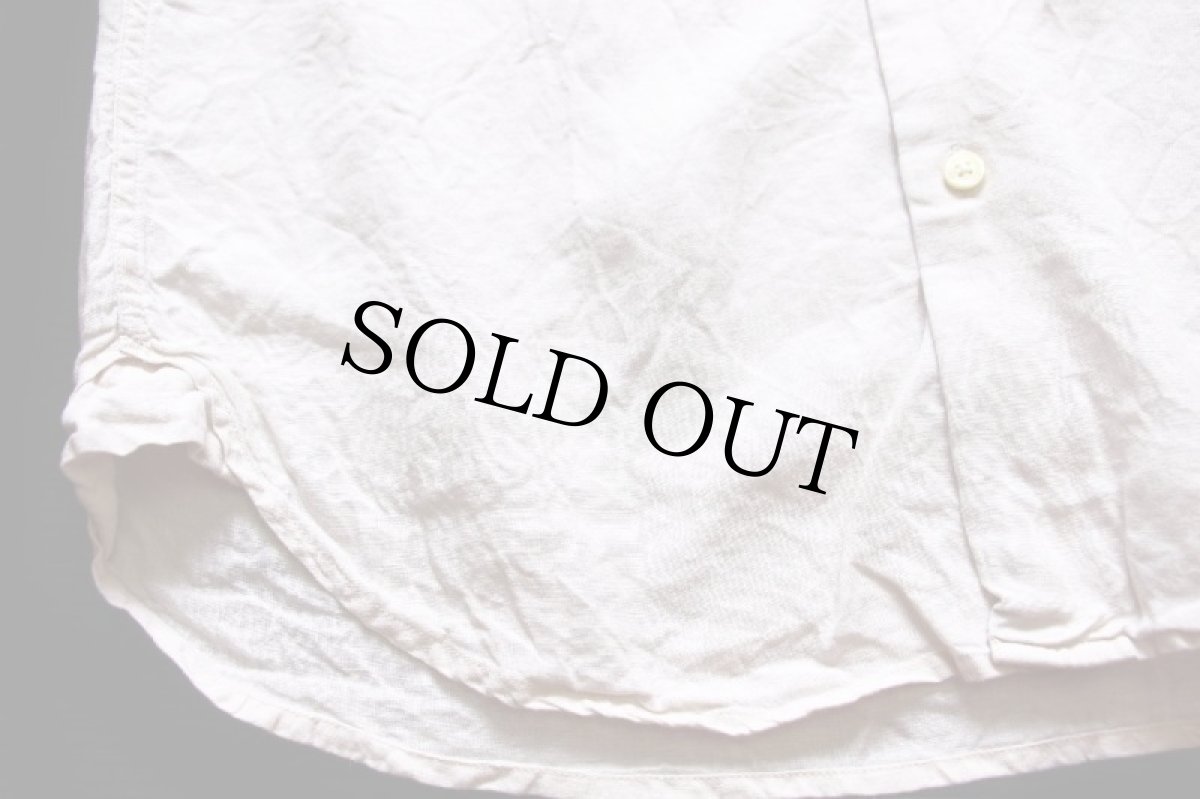 画像6: 00s ORVISオービス SIGNATURE COLLECTION マチ&毛針刺繍 半袖 リネンシャツ ライトベージュ M (6)