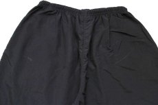 画像5: 15 米軍 U.S.ARMY ロゴ刺繍 APFU トレーニング ナイロンパンツ 黒 L/R★14  IPFU (5)