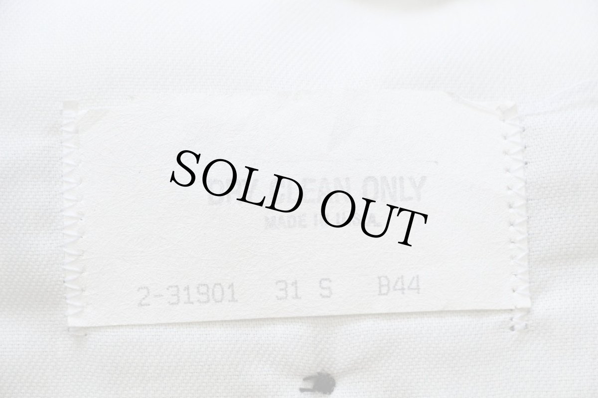 画像6: 80s USA製 UNKNOWN 織り柄 ツータック スラックス パンツ 黒×白 (6)