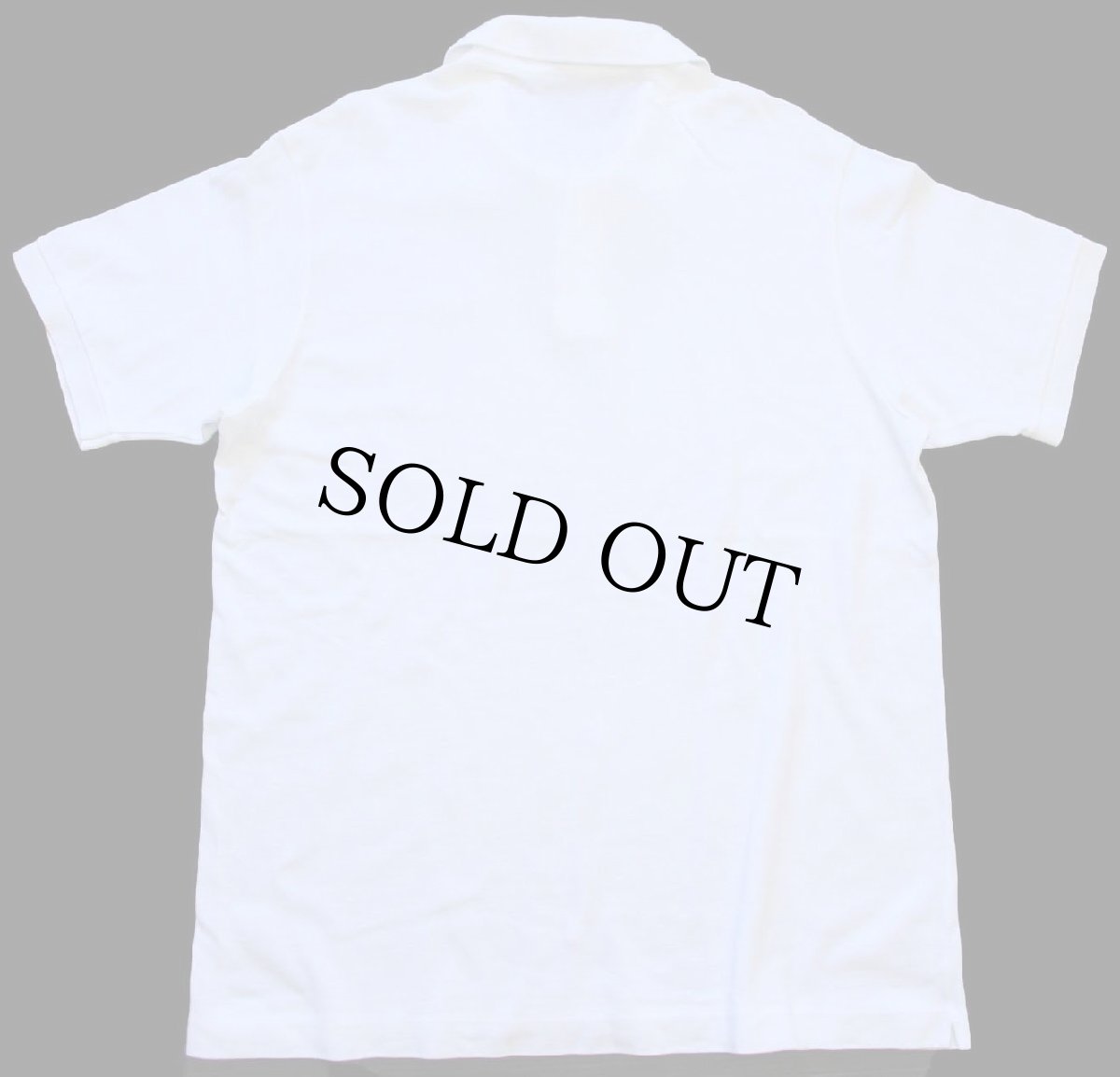 画像2: 80s LACOSTEラコステ ワンポイント コットン 鹿の子 ポロシャツ 白 6★195 (2)