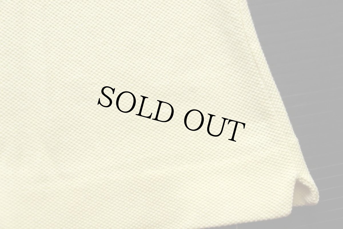 画像6: 70s フランス製 CHEMISE LACOSTE ラコステ ワンポイント コットン 鹿の子 ポロシャツ 薄黄 6★185 (6)