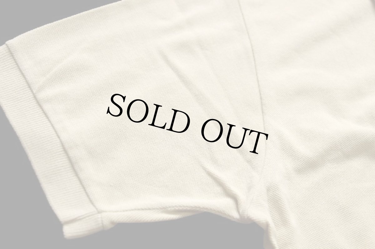 画像6: 80s LACOSTEラコステ ワンポイント コットン 鹿の子 ポロシャツ カーキ 3★194 (6)