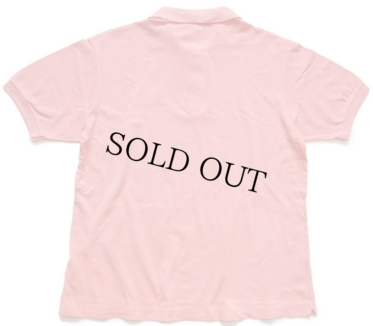 画像2: 70s フランス製 CHEMISE LACOSTE ラコステ ワンポイント コットン 鹿の子 ポロシャツ ピンク 5★183 (2)