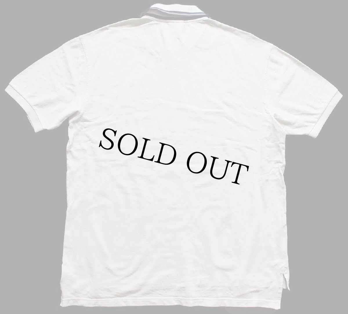 画像2: 80s スペイン製 LACOSTEラコステ ワンポイント スキッパーネック コットン 鹿の子 ポロシャツ グレー 6 (2)