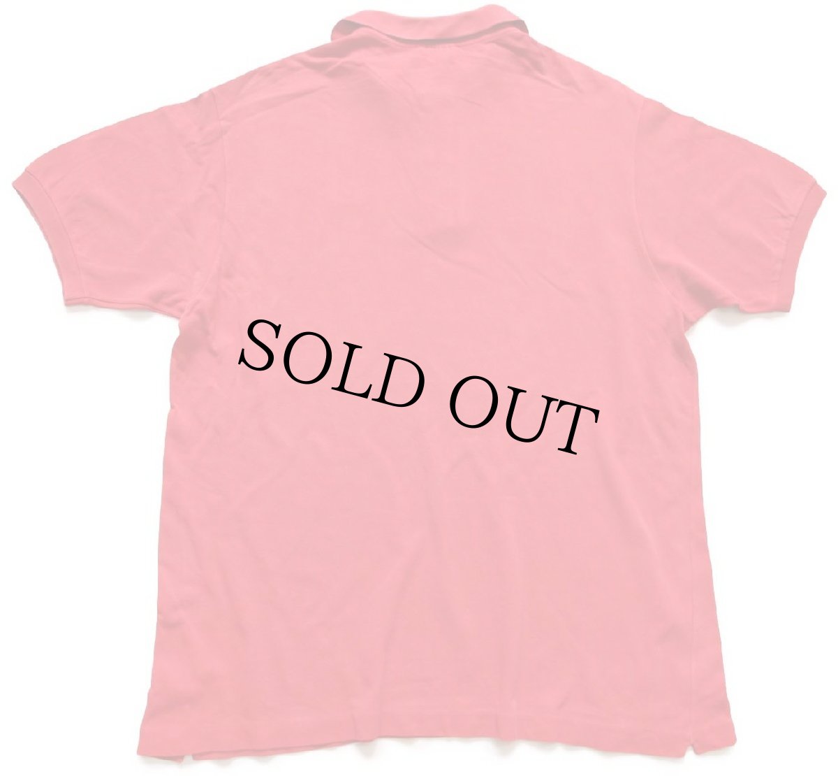 画像2: 70s フランス製 CHEMISE LACOSTE ラコステ ワンポイント コットン 鹿の子 ポロシャツ 赤 8★151 (2)