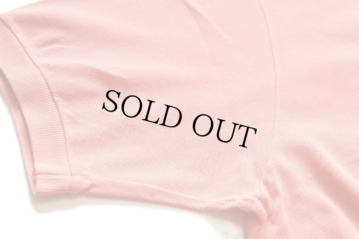 画像6: 70s フランス製 CHEMISE LACOSTE ラコステ ワンポイント コットン 鹿の子 ポロシャツ ピンク 5★183 (6)