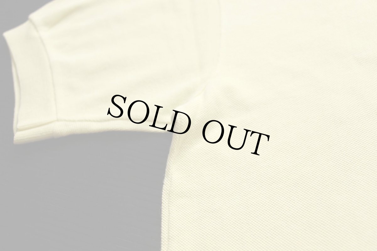 画像6: 70s フランス製 CHEMISE LACOSTE ラコステ ワンポイント コットン 鹿の子 ポロシャツ 薄黄 2★184 (6)