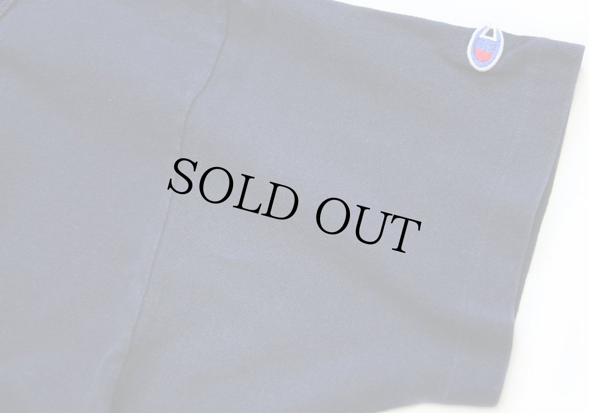 画像6: 90s USA製 Championチャンピオン UNITED STATES NAVAL ACADEMY ロゴ ひび割れプリント コットンTシャツ 紺 M★U.S.NAVY (6)