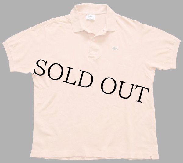 希少サイズ7！ 80s FRENCH LACOSTE オレンジ ポロシャツ 希少サイズ7 80s FRENCH LACOSTE オレンジ ポロシャツ