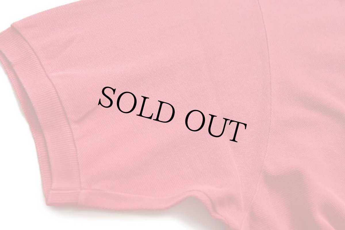 画像6: 70s フランス製 CHEMISE LACOSTE ラコステ ワンポイント コットン 鹿の子 ポロシャツ 赤 8★151 (6)