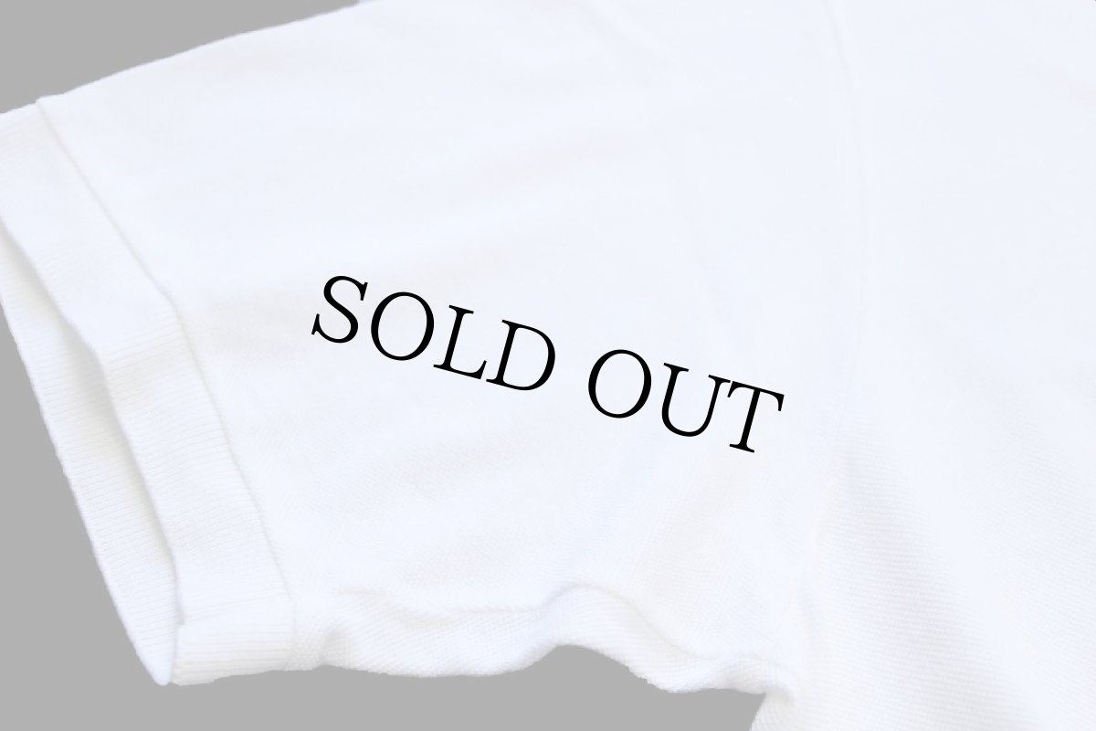 画像6: 80s LACOSTEラコステ ワンポイント コットン 鹿の子 ポロシャツ 白 6★195 (6)