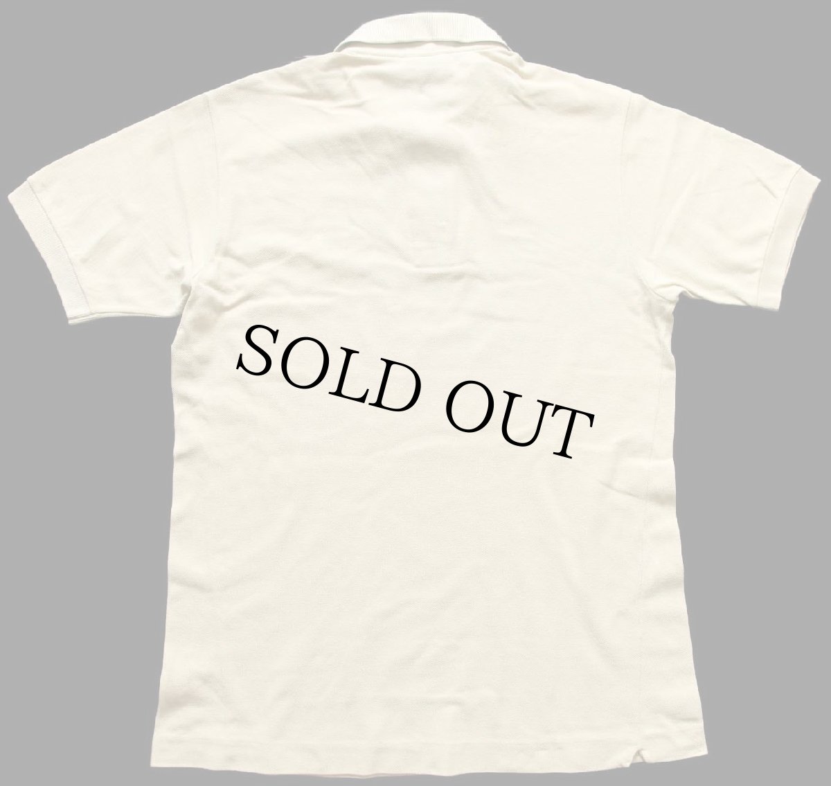 画像2: 80s LACOSTEラコステ ワンポイント コットン 鹿の子 ポロシャツ カーキ 3★194 (2)