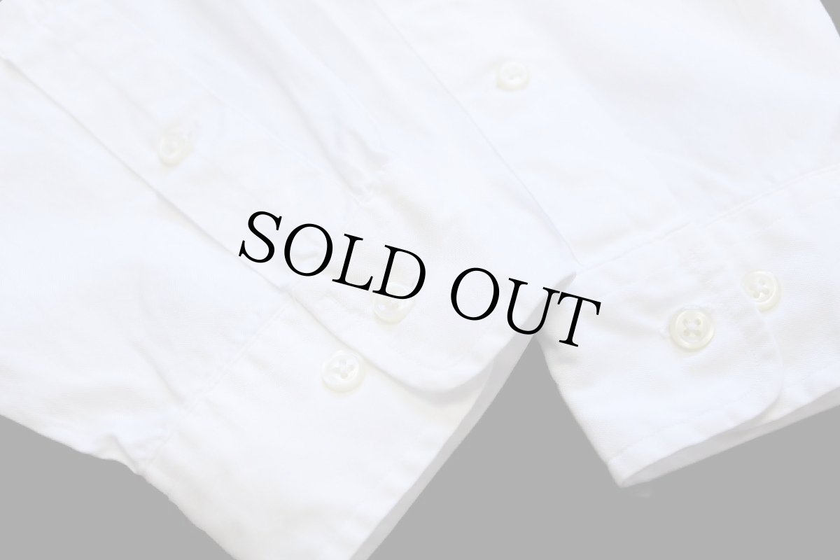 画像6: 90s ラルフローレン YARMOUTH ワンポイント ボタンダウン ピンポイント オックスフォード コットンシャツ 白 15.5 (6)