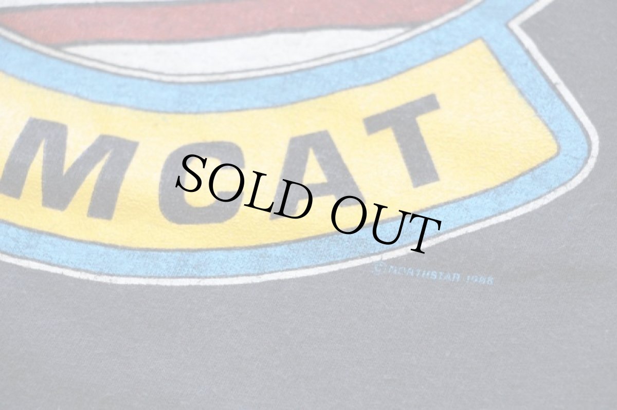 画像5: 80s USA製 Hanes TOMCAT コットンTシャツ 黒 XL (5)