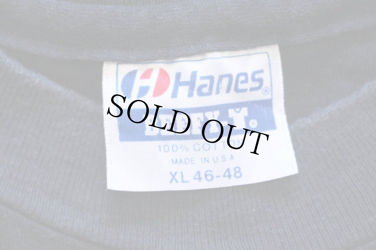 画像4: 80s USA製 Hanes TOMCAT コットンTシャツ 黒 XL (4)