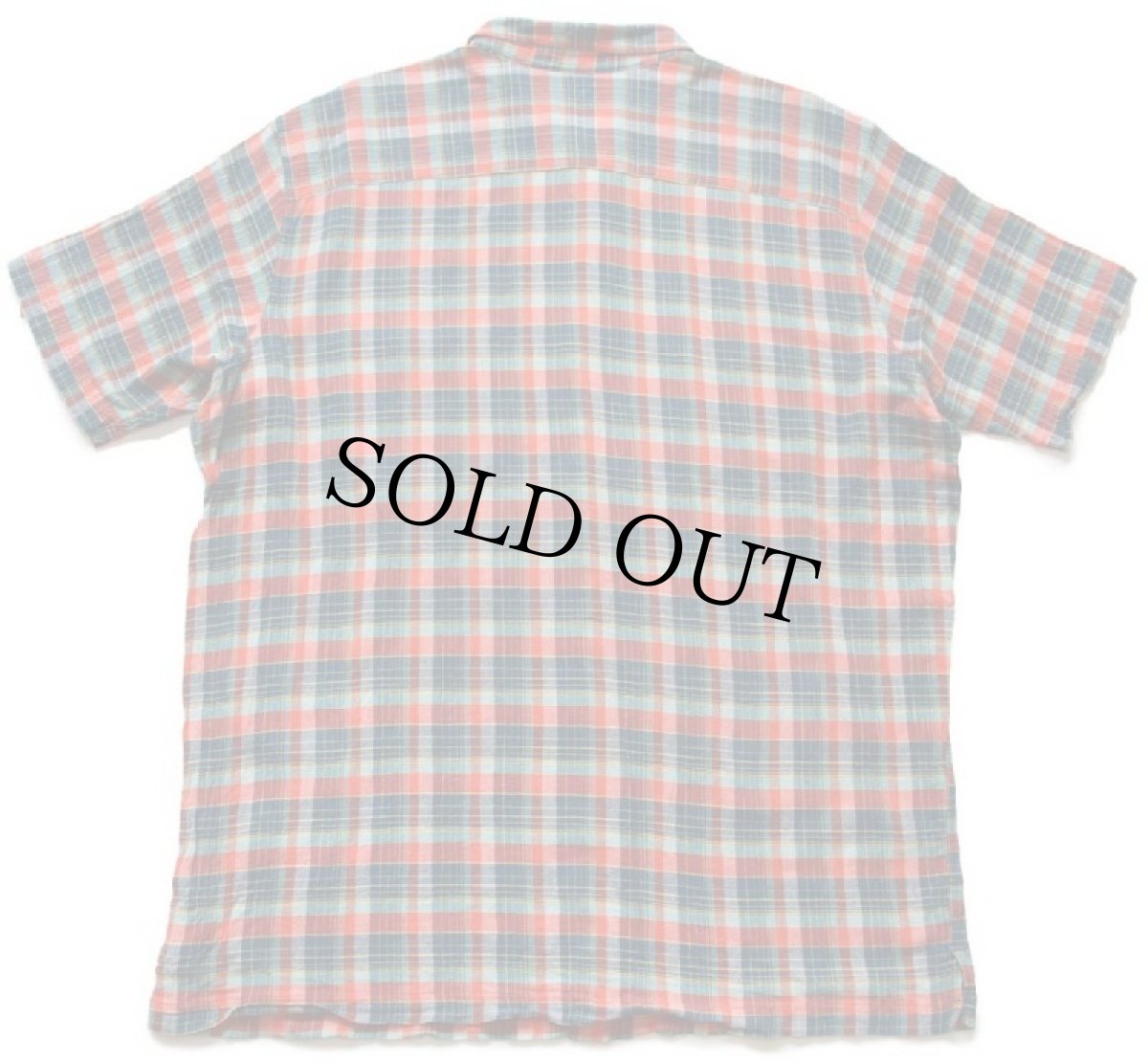 画像2: patagoniaパタゴニア A/C Shirts チェック 半袖 オーガニックコットン ガーゼシャツ TKD XL (2)