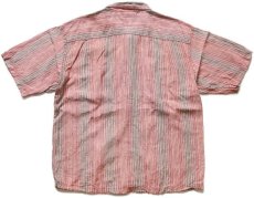画像2: 00s patagoniaパタゴニア ランダムストライプ 半袖 ヘンプシャツ カスタム M (2)