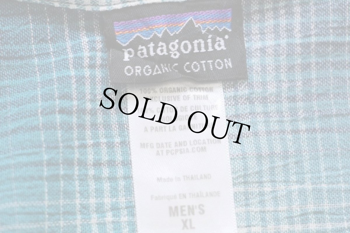 画像4: patagoniaパタゴニア A/C Shirts オンブレチェック 半袖 オーガニックコットン ガーゼシャツ LOG XL (4)