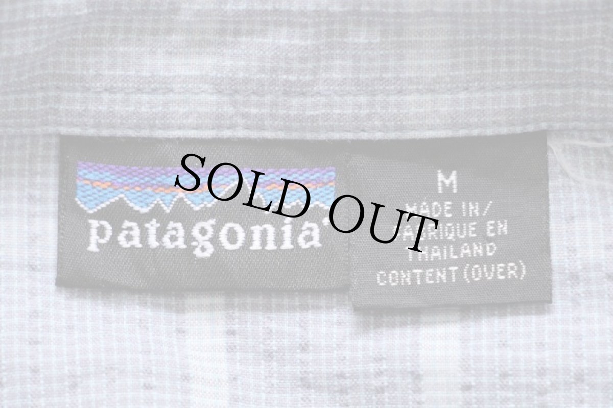 画像4: 00s patagoniaパタゴニア チェック 半袖 シアサッカーシャツ M★B (4)