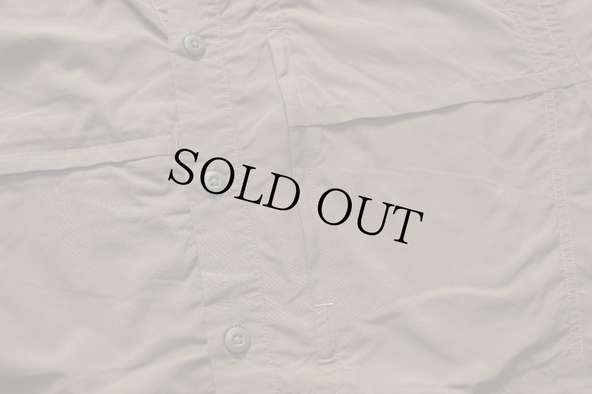 画像5: 00s patagoniaパタゴニア 無地 半袖 ポリエステルシャツ ブラウン M (5)