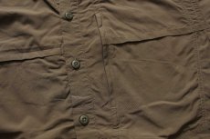 画像5: 00s patagoniaパタゴニア 無地 半袖 ポリエステルシャツ ブラウン M (5)
