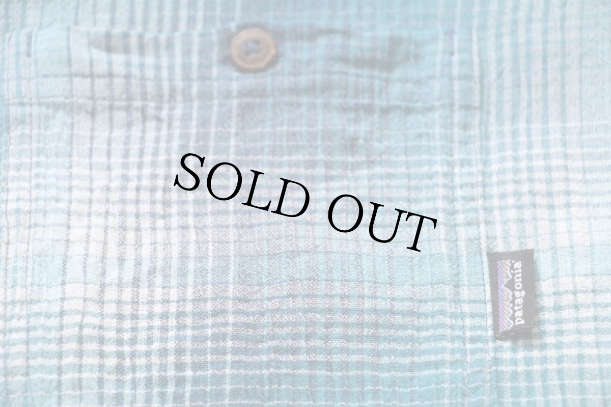 画像5: patagoniaパタゴニア A/C Shirts オンブレチェック 半袖 オーガニックコットン ガーゼシャツ LOG XL (5)