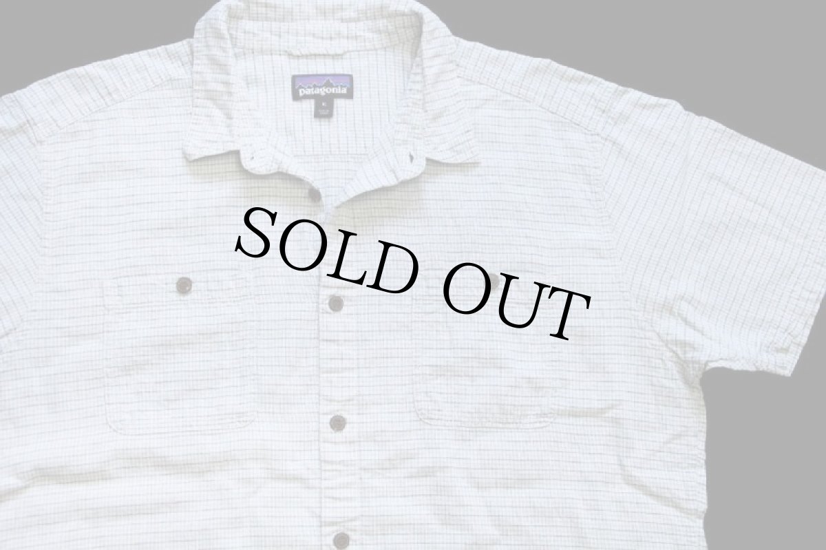 画像3: patagoniaパタゴニア Back Step Shirt バック ステップ チェック 半袖 ヘンプ×オーガニックコットンシャツ XL (3)