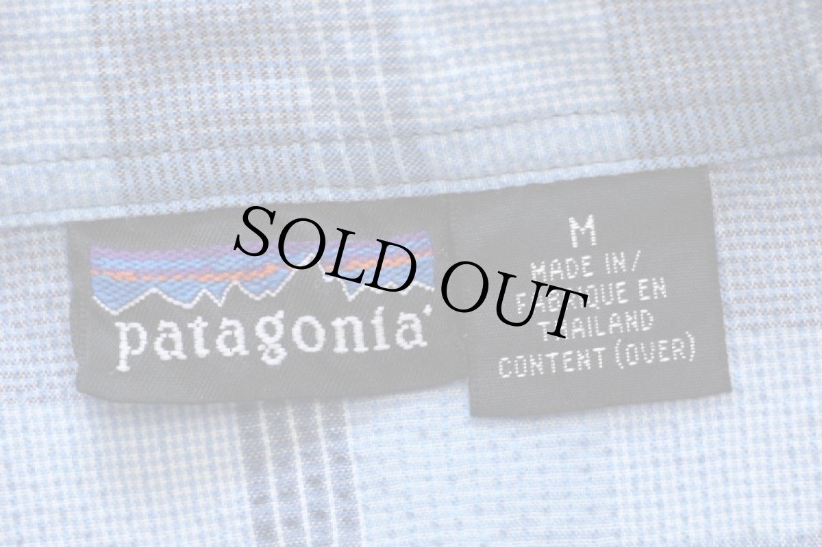 画像4: 00s patagoniaパタゴニア チェック 半袖 シアサッカーシャツ M★A (4)