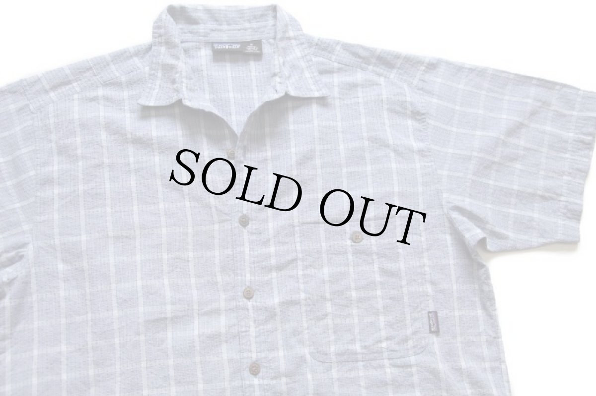 画像3: 00s patagoniaパタゴニア チェック 半袖 シアサッカーシャツ M★B (3)