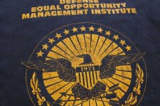 画像4: 90s USA製 Hanes DEOMI ひび割れプリント コットンTシャツ 黒 フェード L (4)