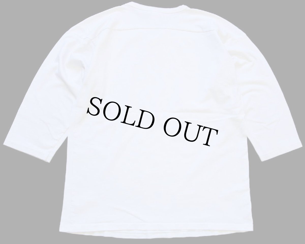 画像2: 80s USA製 WILDCATS KENTUCKY Vネック コットン フットボールTシャツ 白 L (2)