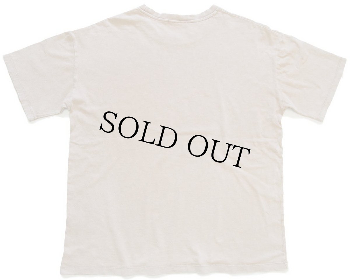 画像3: RECOLTE DANS MON JARDIN チューリップ アート コットンTシャツ 薄茶 フェード (3)