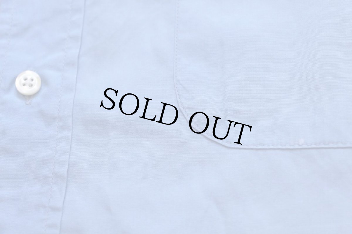 画像5: 90s USA製 Brooks Brothersブルックスブラザーズ Makers 無地 ボタンダウン コットンシャツ スカイブルー16-3 (5)