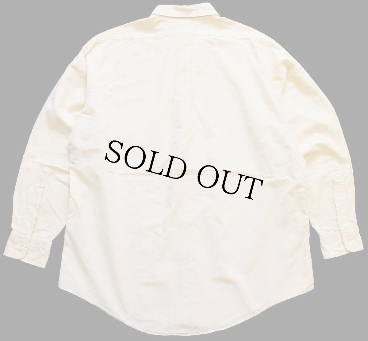 画像2: 90s USA製 Brooks Brothersブルックスブラザーズ 無地 ボタンダウン オックスフォード スーピマ コットンシャツ 薄黄 16.5-34 (2)