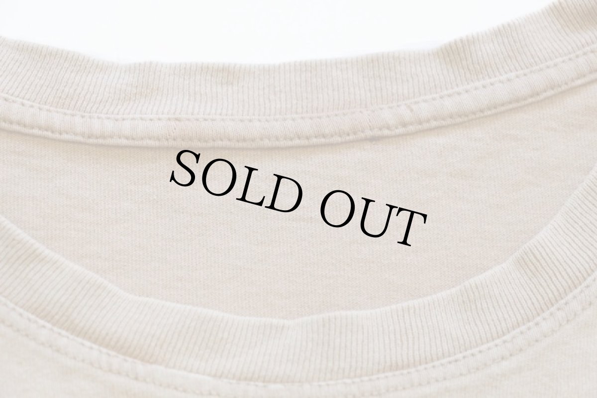 画像5: RECOLTE DANS MON JARDIN チューリップ アート コットンTシャツ 薄茶 フェード (5)