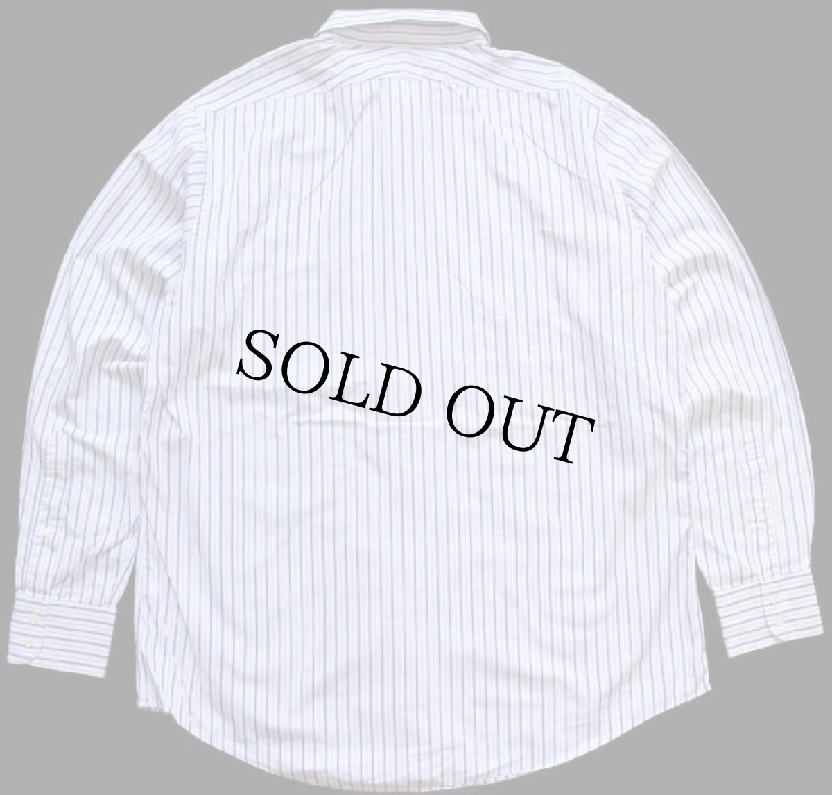 画像2: 00s USA製 Brooks Brothersブルックスブラザーズ Makers and Merchants マルチストライプ ワイドカラー コットンシャツ 17-36 (2)