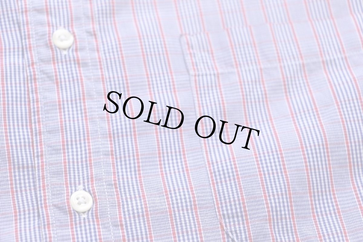 画像5: 90s USA製 Brooks Brothersブルックスブラザーズ Makers チェック ワイドカラー ダブルカフス コットンシャツ 16.5-4 (5)