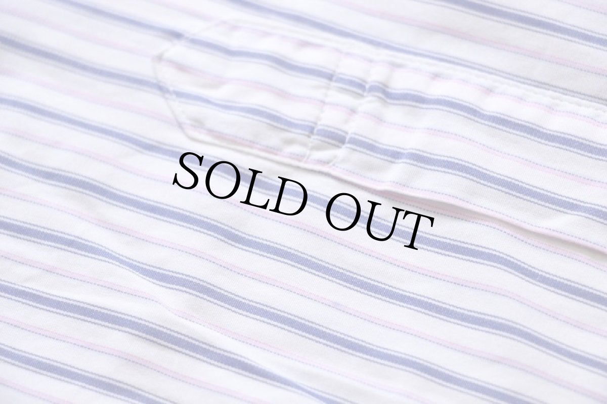 画像6: 00s USA製 Brooks Brothersブルックスブラザーズ Makers and Merchants マルチストライプ ワイドカラー コットンシャツ 17-36 (6)