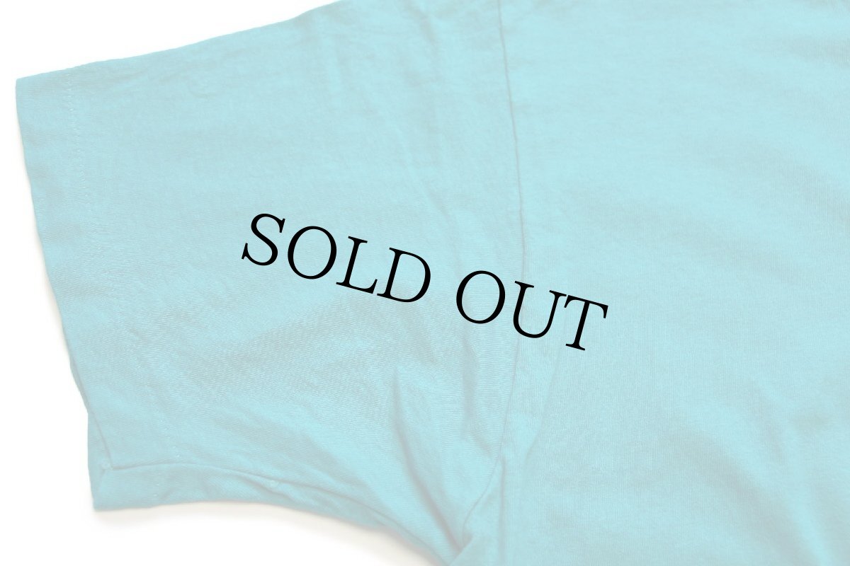 画像5: 90s USA製 FRUIT OF THE LOOM 無地 コットン ポケットTシャツ エメラルドグリーン XL (5)