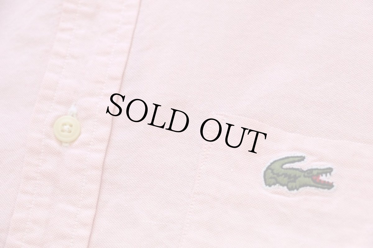 画像5: 70s LACOSTEラコステ by IZOD ワンポイント ボタンダウン オックスフォード コットンシャツ ピンク GRAND PATRON (5)