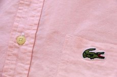 画像5: 70s LACOSTEラコステ by IZOD ワンポイント ボタンダウン オックスフォード コットンシャツ ピンク GRAND PATRON (5)